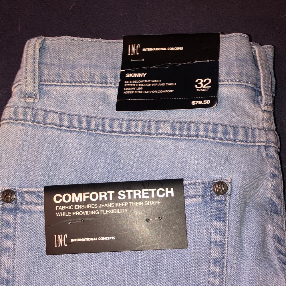 INC International Concepts Light Blue Comfort Stretch Jeans nwt